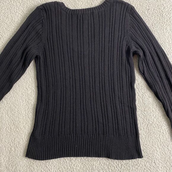 Bundle (2)Sweater Women's Knit Pullover Black Size‎ XL Pre-owned - Picture 3 of 16